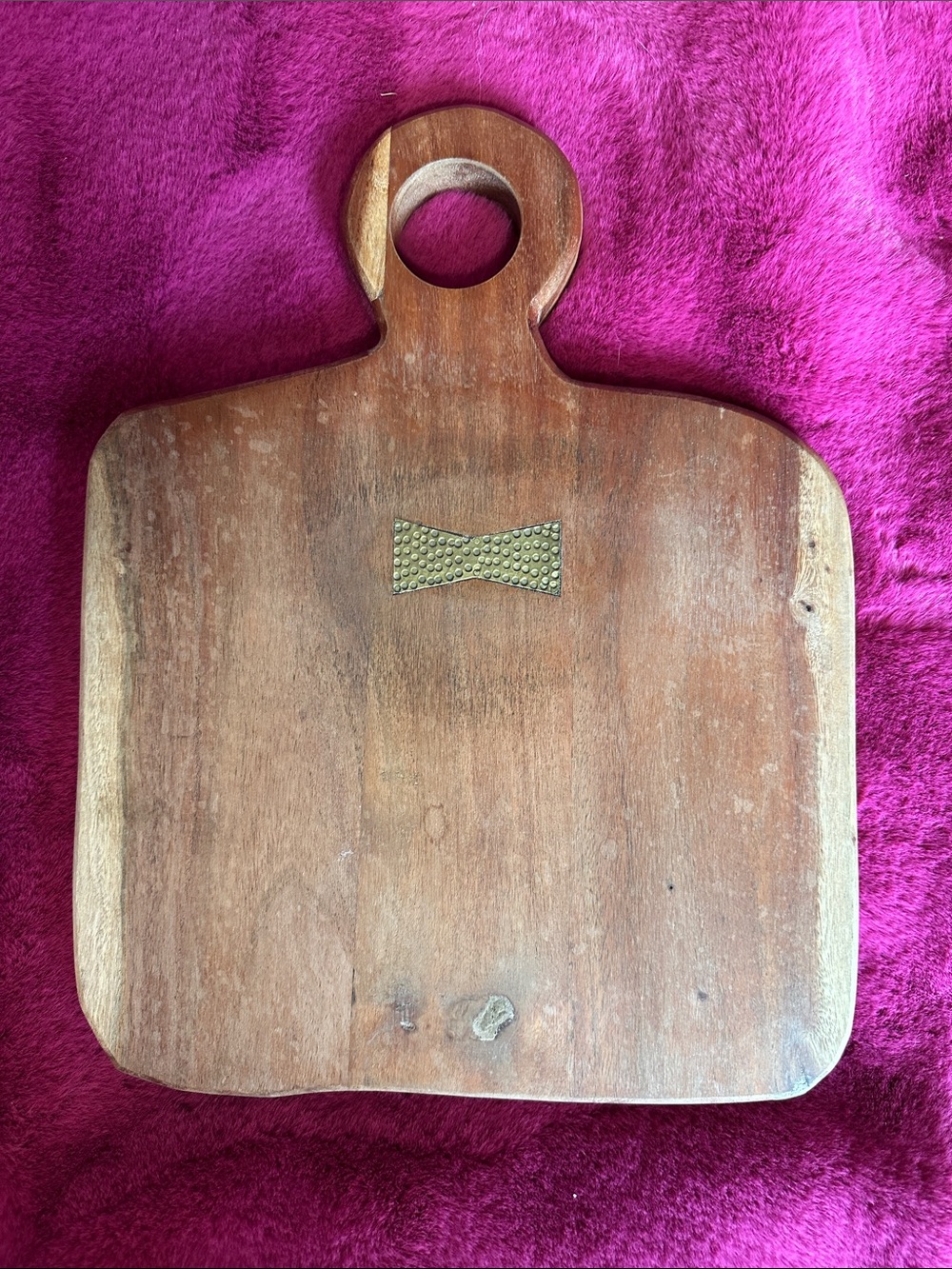 Anthropologie Woodblock Cheese Board